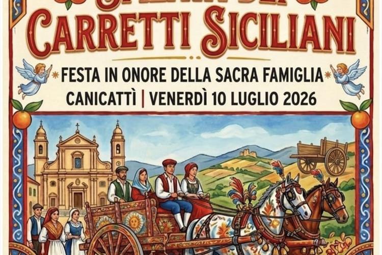 Sfilata Carretti Siciliani in onore della Sacra Famiglia
